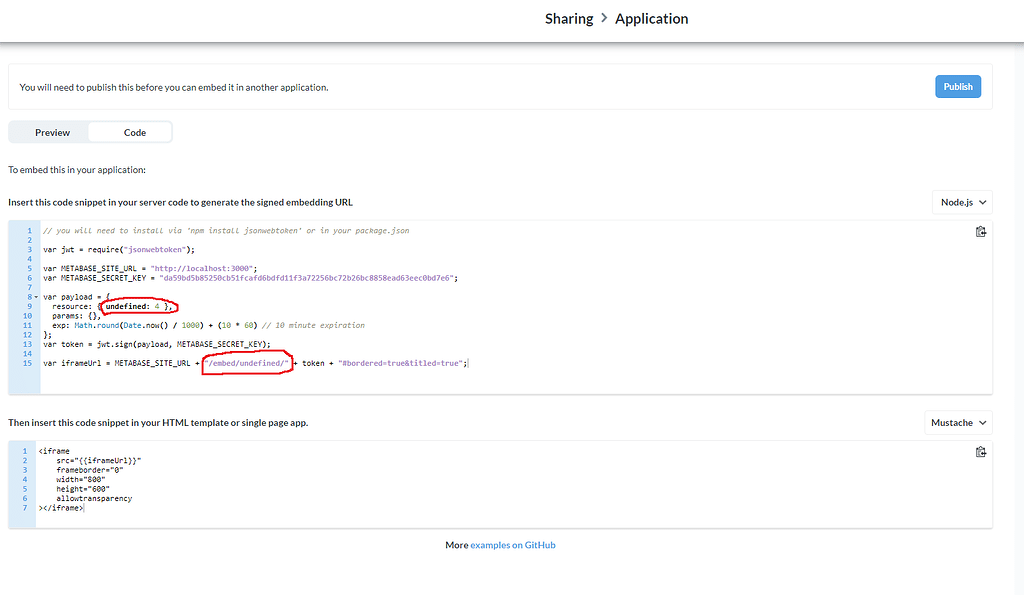 Publish dashboard for Embedding doesn't work - Get Help - Metabase ...