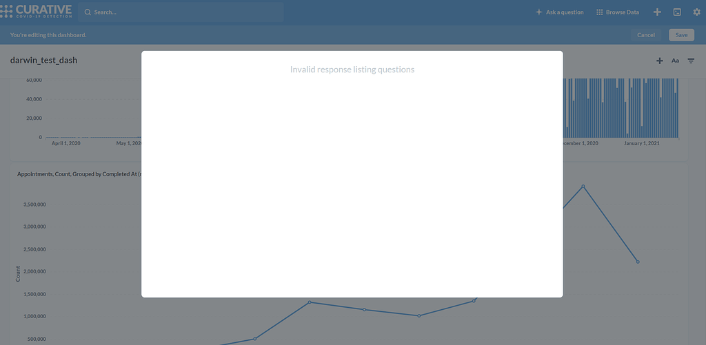 Metabase Adding New Series to Graph on Dashboard Not Working Get Help