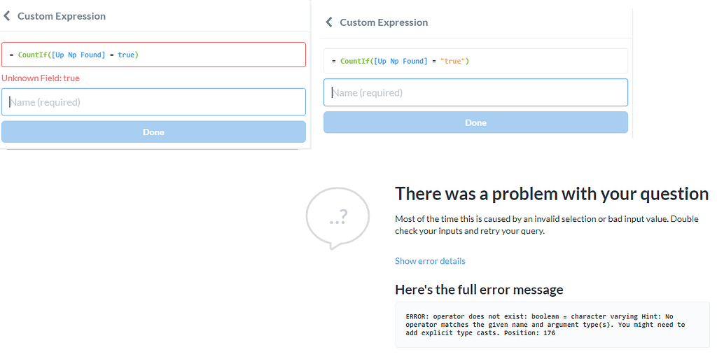 Custom Expression boolean comparison - Get Help - Metabase Discussion