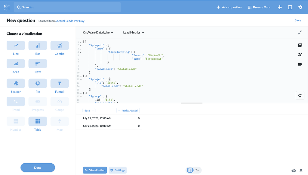Trend Visualization not working with Native Query (MongoDb) - Get Help ...