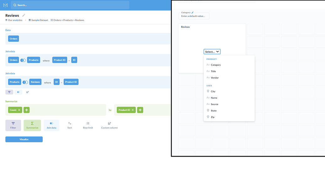 Dashboard filters can't filter on joined fields for custom questions ...
