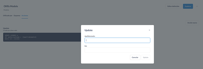 metabase actions