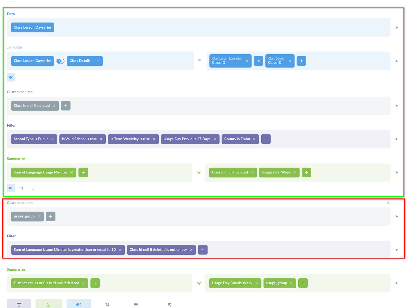 How can I add an optional dashboard filter for a nested query (built ...