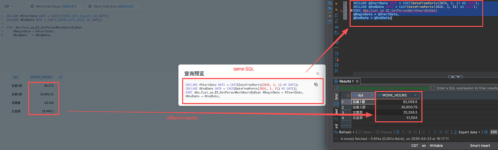 SQL procedure retrun error result - Get Help - Metabase Discussion