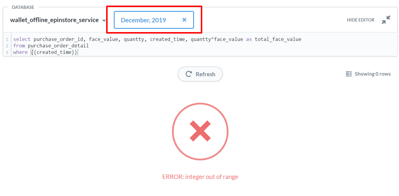 error integer out of range sql