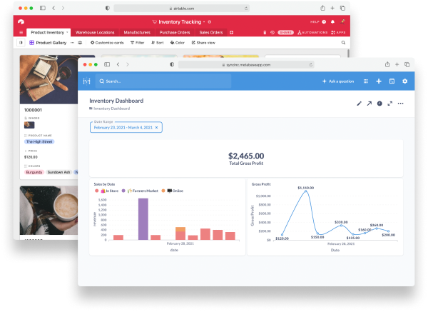 connecting admin dashboard to airtable database